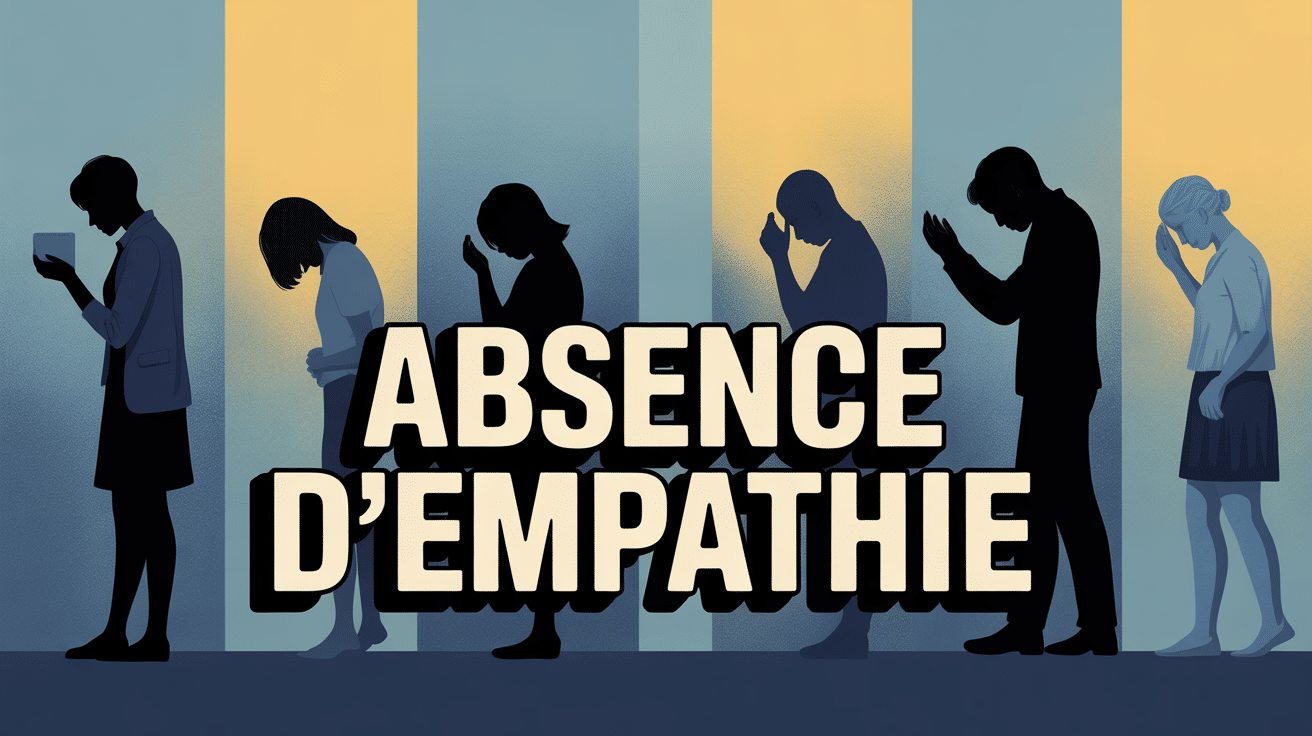 absence d'empathie causes illustration silhouettes séparées