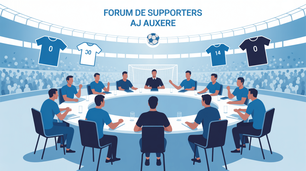 aja 1905 forum illustration vectorielle communauté AJ Auxerre