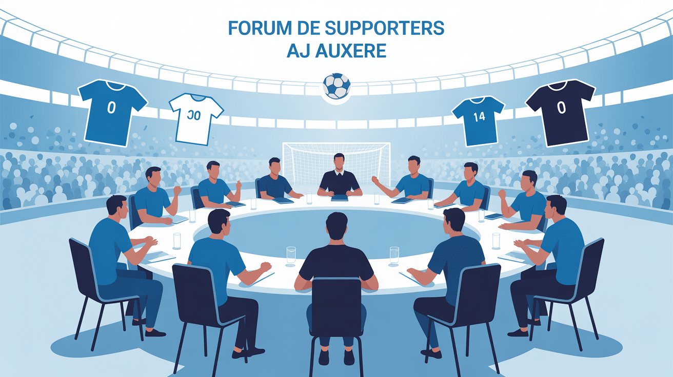 aja 1905 forum illustration vectorielle communauté AJ Auxerre