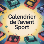 illustration calendrier de l avent sport accessoires festifs