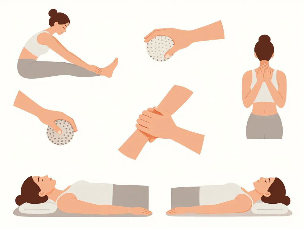 comment décontracter un muscle techniques maison illustration