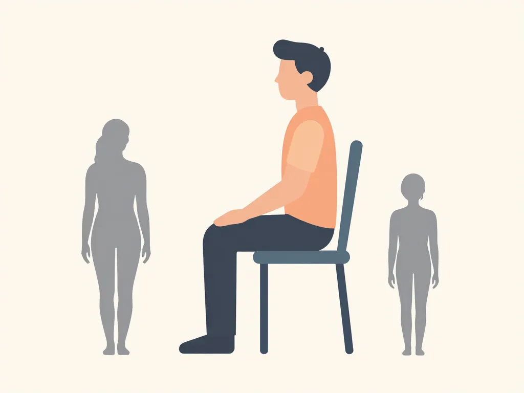 Schéma position assise idéale pour comment s'asseoir avec une sciatique