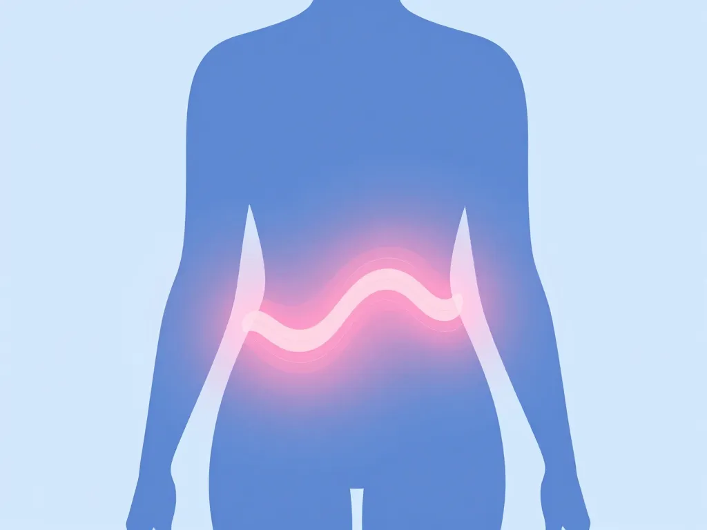 symbole du ventre gonflé après conisation