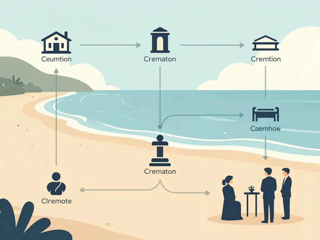 diagramme organisation deces l'aiguillon sur mer obseques funeral