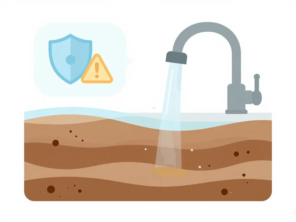 eau marron robinet danger concept diagramme santé