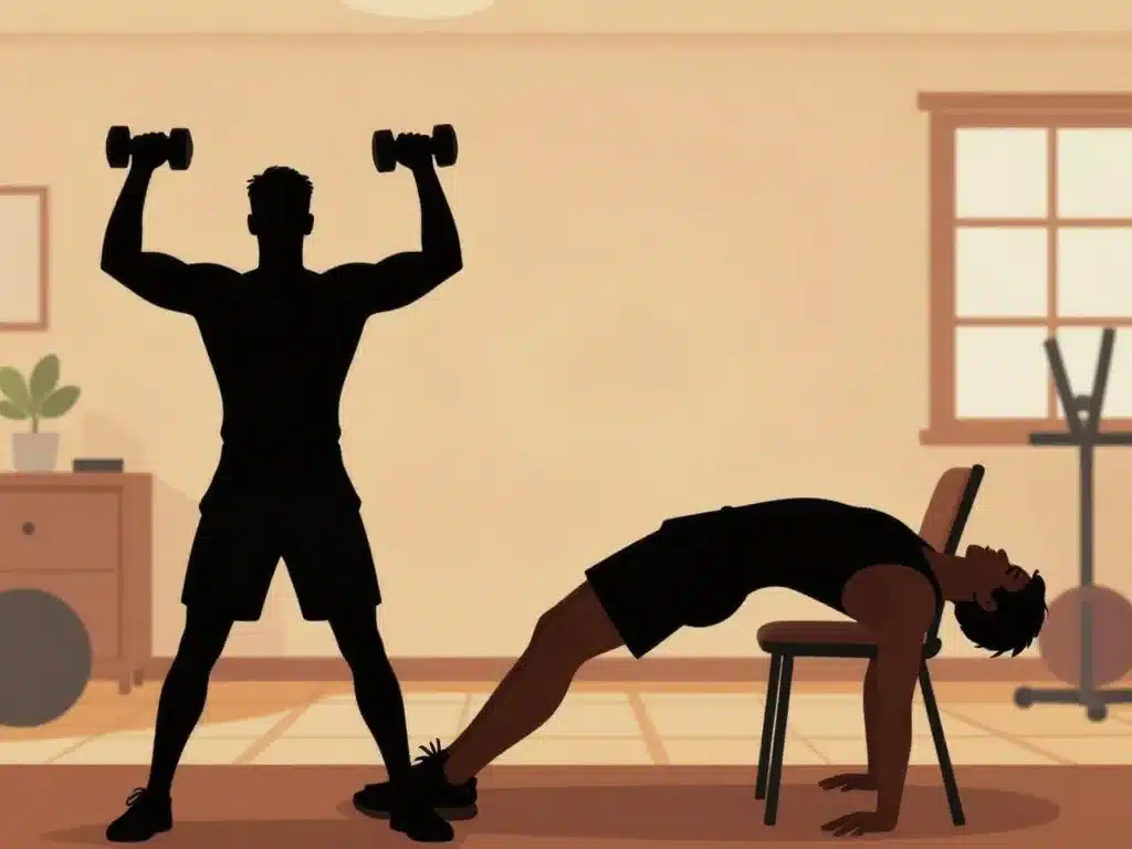 exercices bras maison salle illustration les muscles des bras
