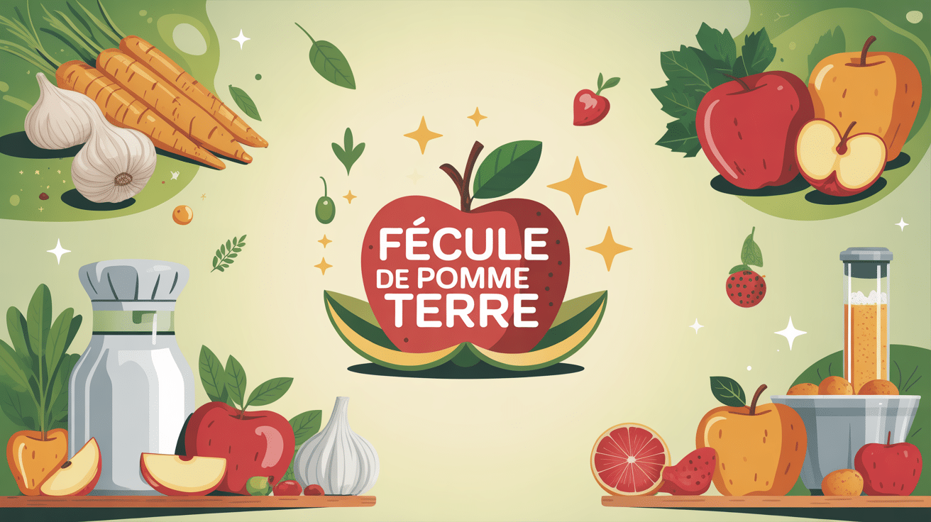 illustration fécule de pomme de terre danger cuisine santé
