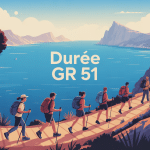 gr 51 durée illustration trek côte méditerranéenne