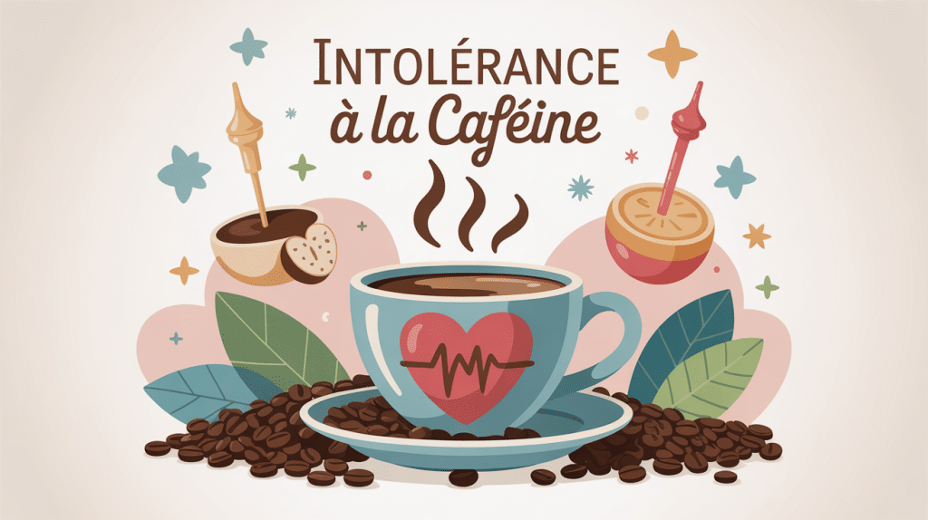 intolerance a la cafeine symptomes visuels autour du cafe