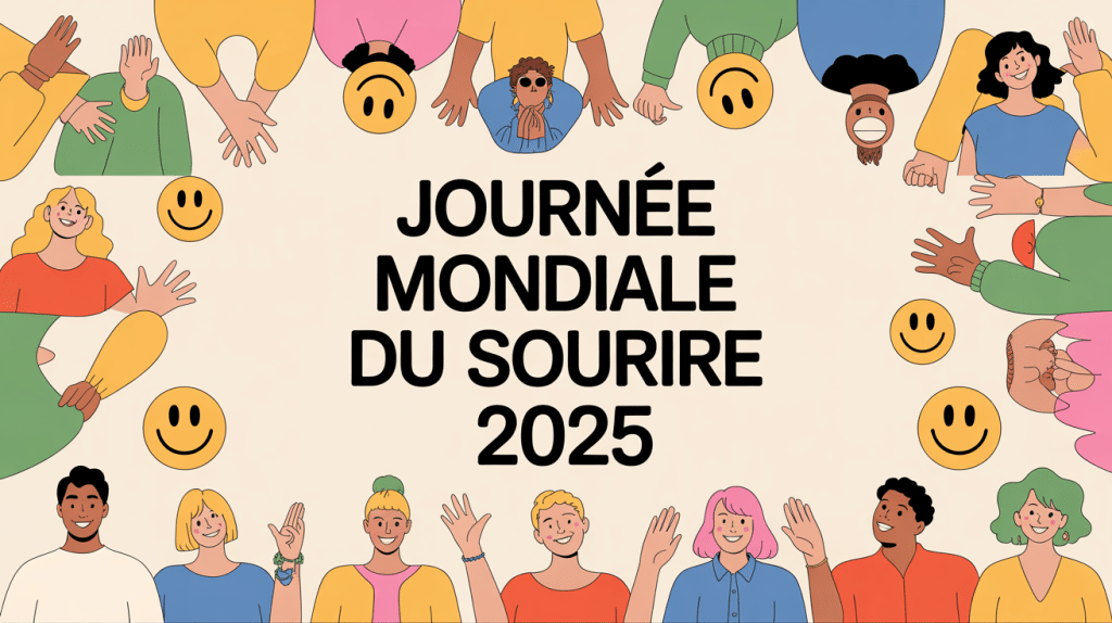 illustration positive journée mondiale du sourire 2024