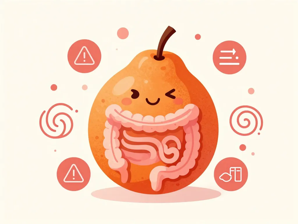 kaki danger risques digestifs symbole