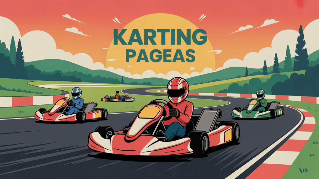 karting pageas sur grande piste en haute vienne