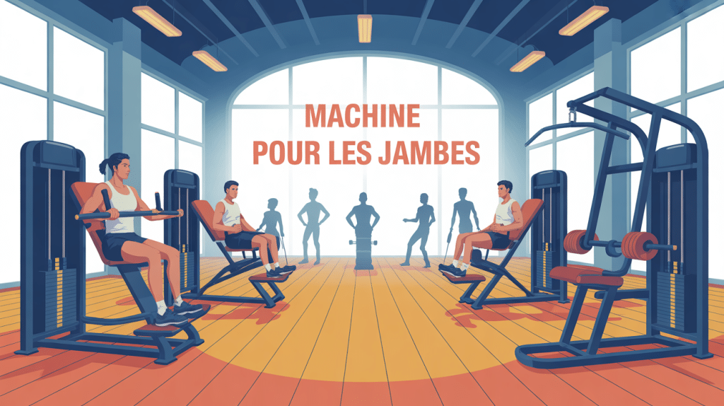 machine pour les jambes en salle de sport presse curl extension mollets