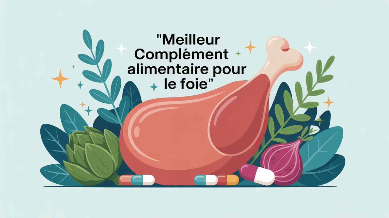 illustration complément alimentaire pour le foie plantes gélules