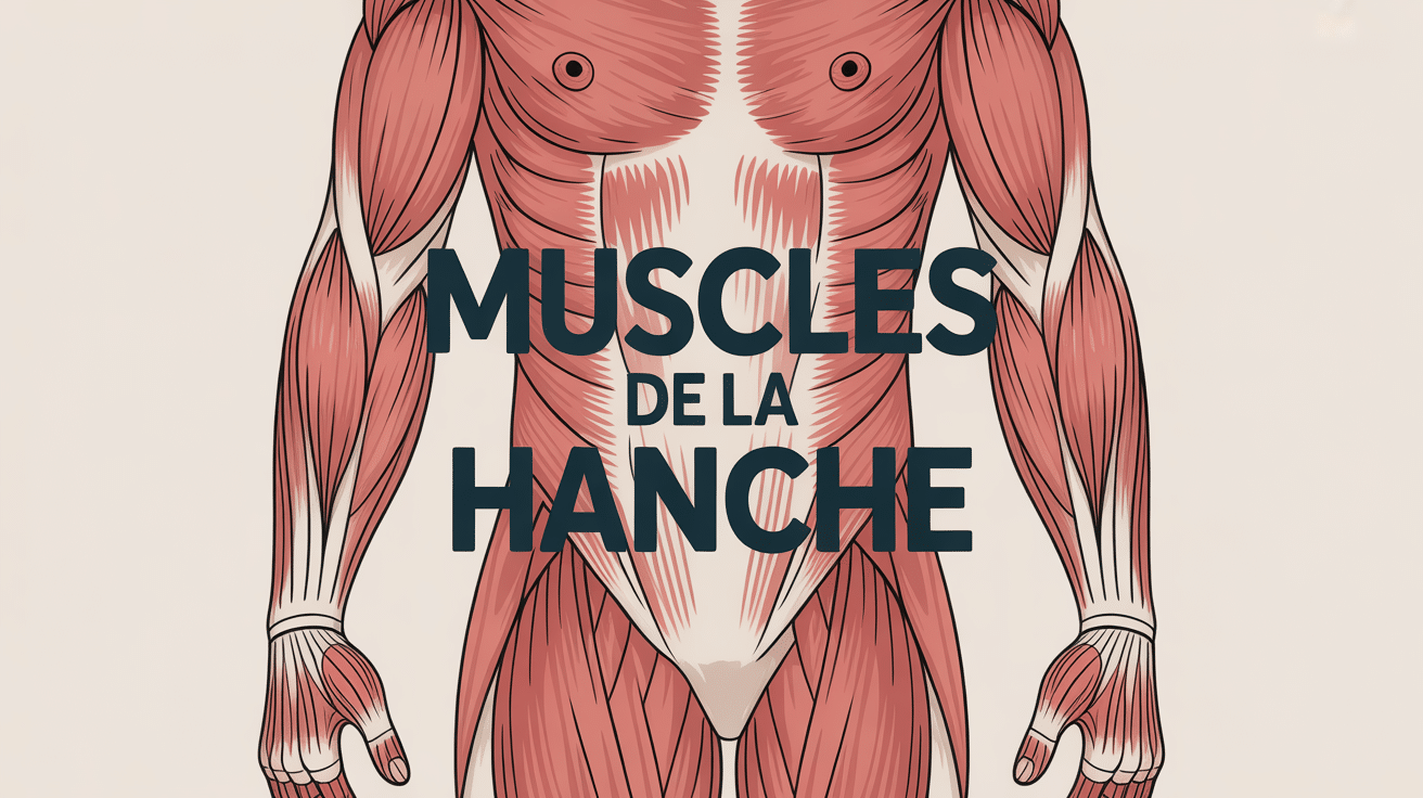 vue stylisée muscles de la hanche région pelvienne