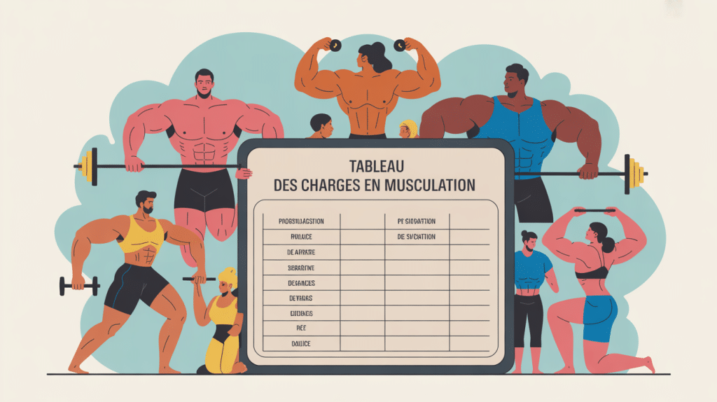 musculation tableau des charges avec progression et organisation