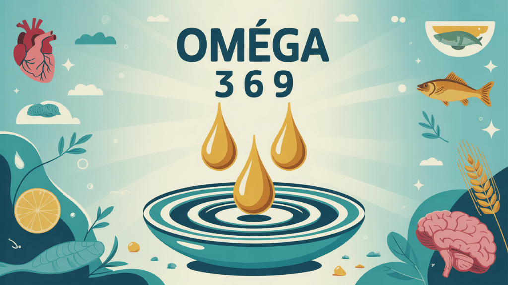 Omega omega 3 6 9 trois gouttes huile santé