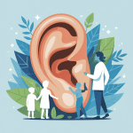 Illustration oreille entourée de nature otite homéopathie