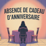 Pas de cadeau pour mon anniversaire psychologie image symbolique anniversaire vide