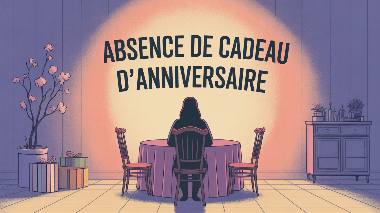 Pas de cadeau pour mon anniversaire psychologie image symbolique anniversaire vide