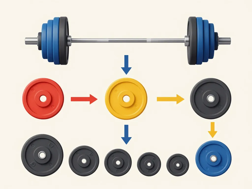 diagramme poid pour barre de musculation différents types