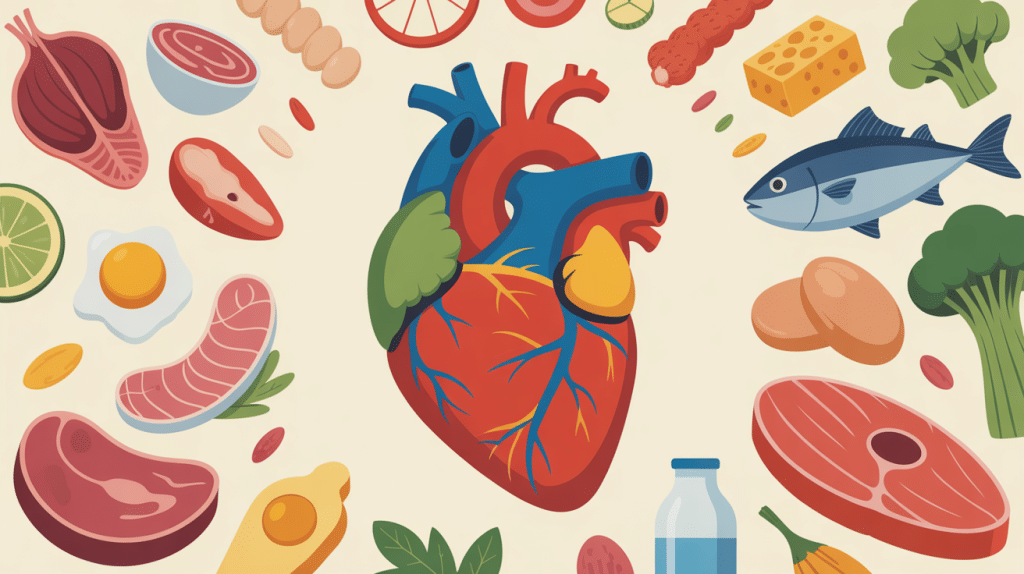 protéine dangereux pour le cœur aliments illustration