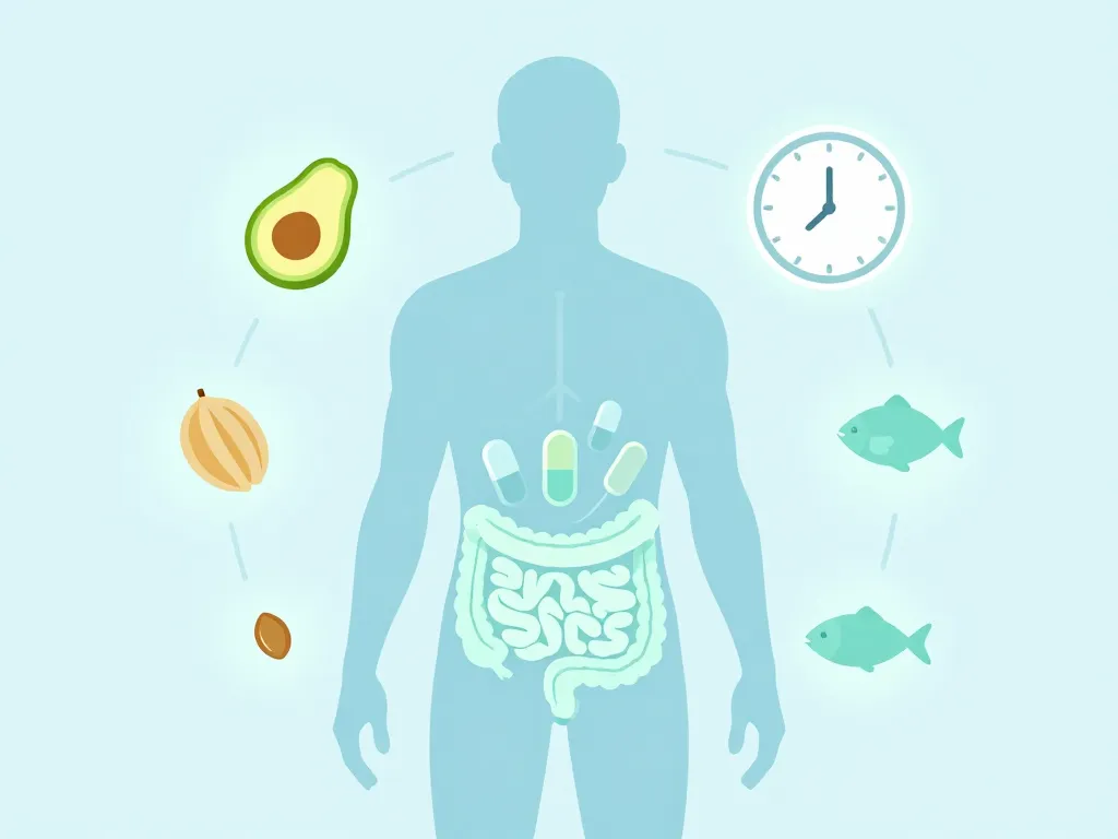 schéma moment absorption quand prendre les omega 3