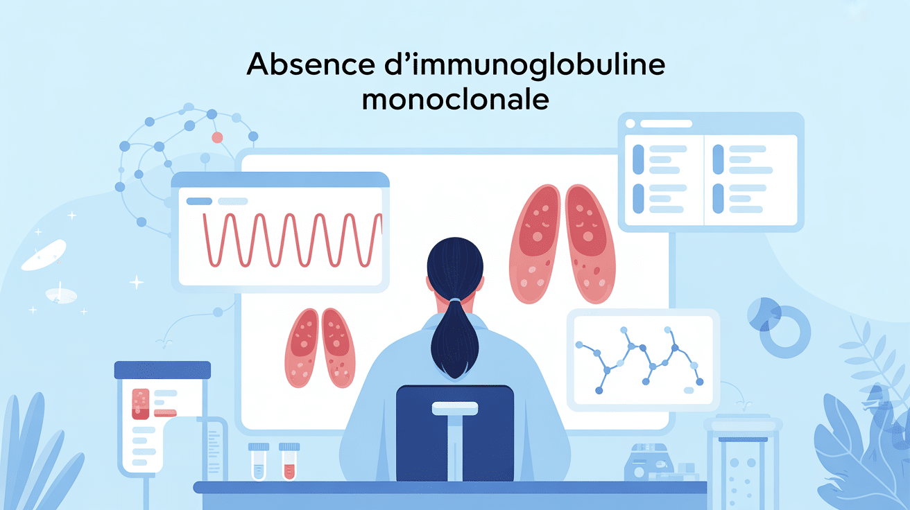 Illustration absence d'immunoglobuline monoclonale forum, contexte rassurant