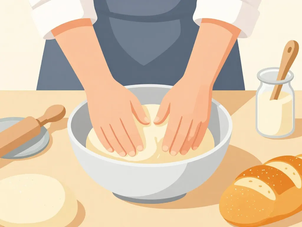 préparation brioche sans sucre pour diabetique pâte moelleuse mains