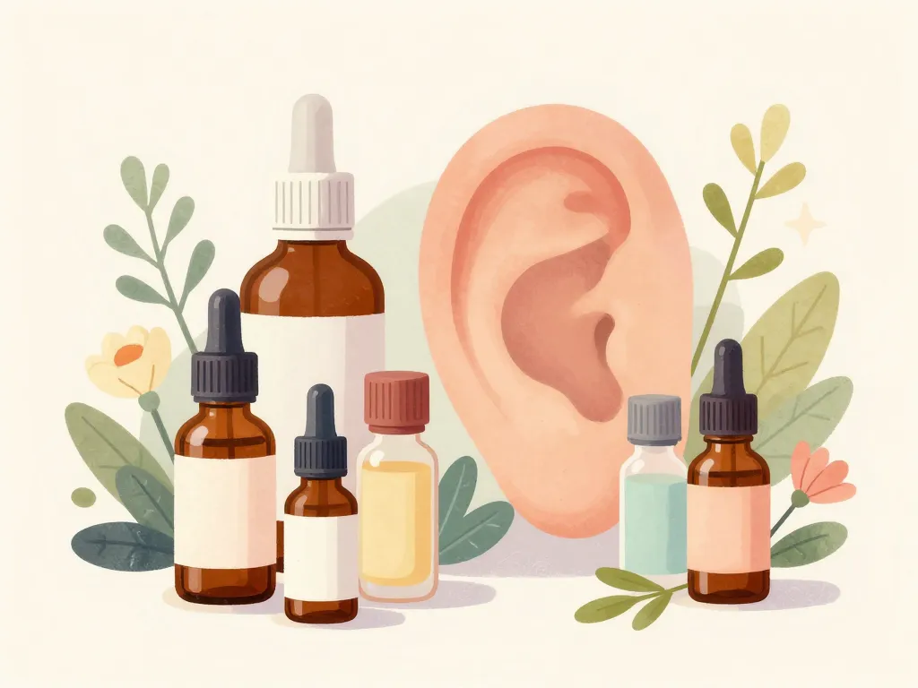 Remèdes naturels otite homéopathie illustration