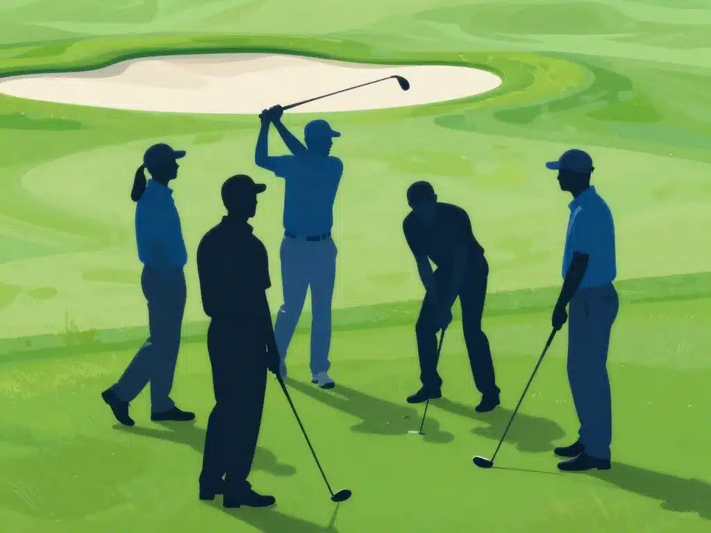 scramble golf stratégie collective sur le green