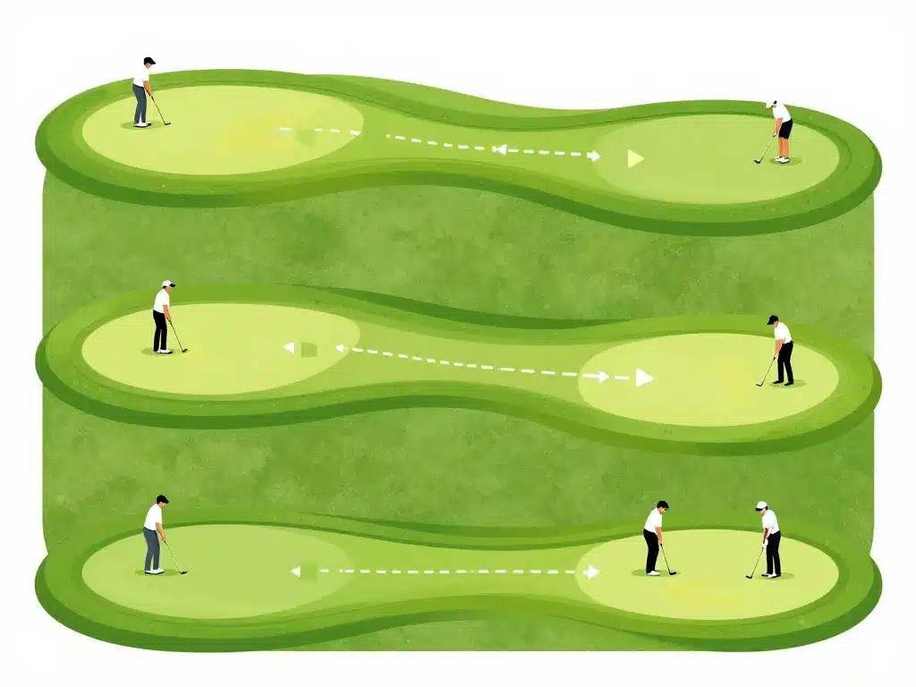 diagramme conceptuel shotgun in golf départ simultané