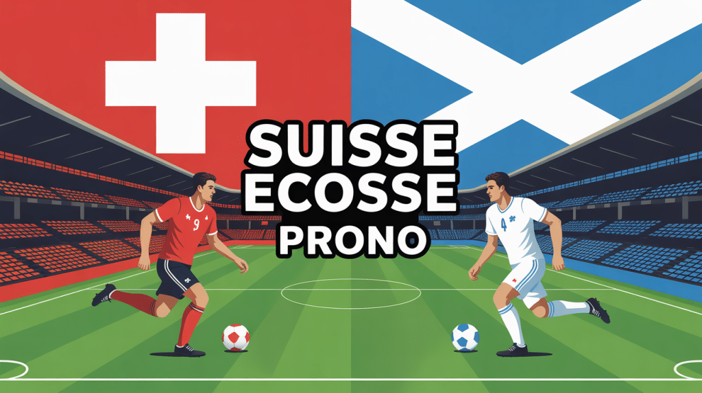 suisse ecosse prono illustration match football vectorielle