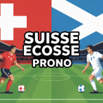 suisse ecosse prono illustration match football vectorielle