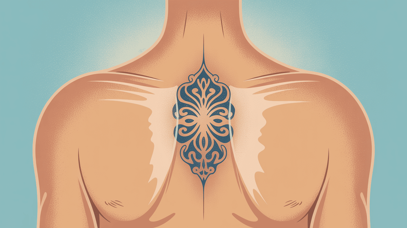 Illustration tatouage qui s'efface pendant cicatrisation ambiance rassurante