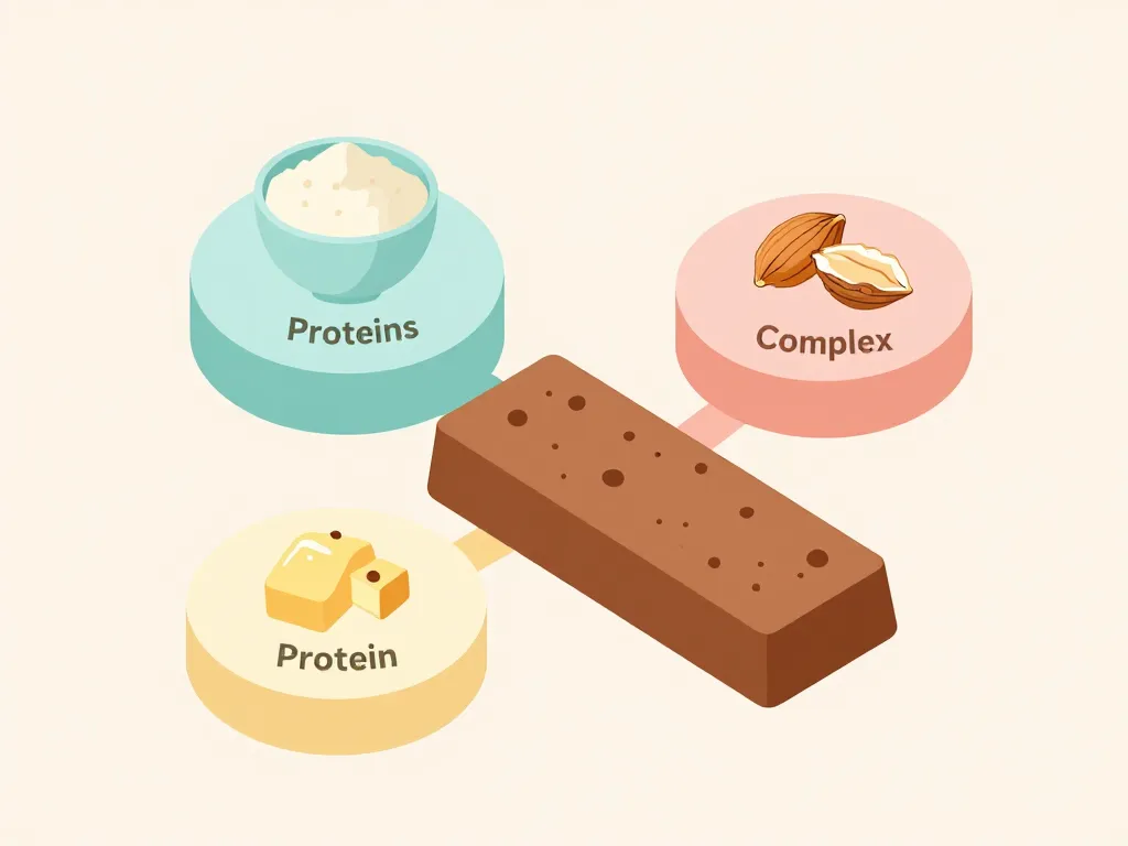 Schéma équilibre nutritionnel bar proteine maison