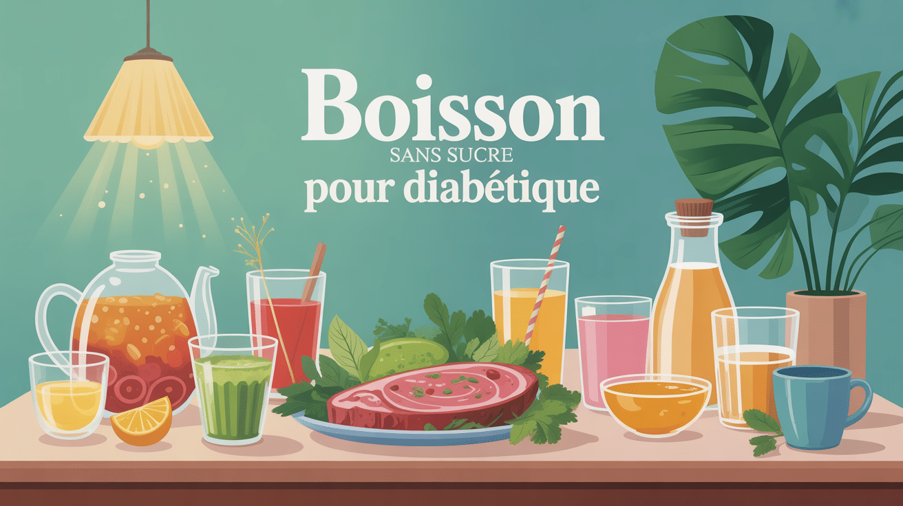 illustration de boissons saines pour boisson sans sucre pour diabetique