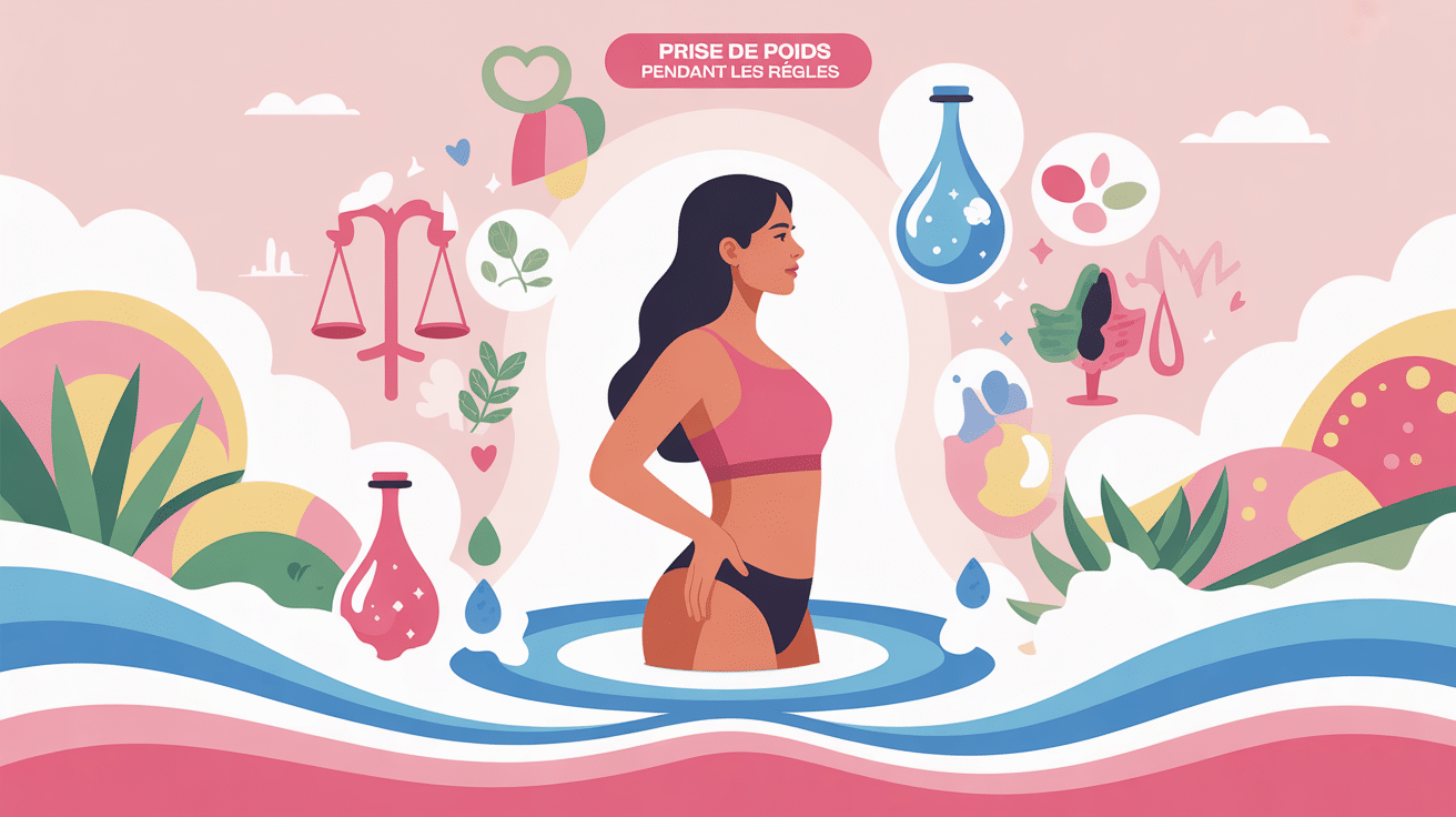 Illustration prise de poids combien de kilo prend on pendant les regles