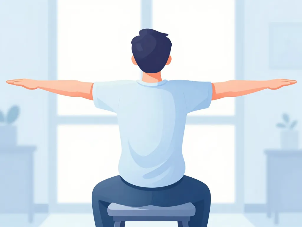 comment étirer le haut du dos exercice sur chaise