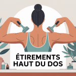 comment étirer le haut du dos illustration