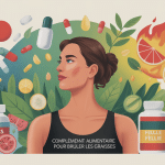 complement alimentaire pour bruler les graisses illustration vectorielle silhouette et symboles