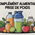 complements alimentaire prise de poids illustration produits variés