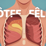 Illustration medicale cote felee thorax