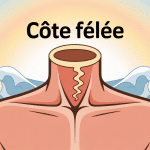 illustration d'un thorax avec cote fêlée