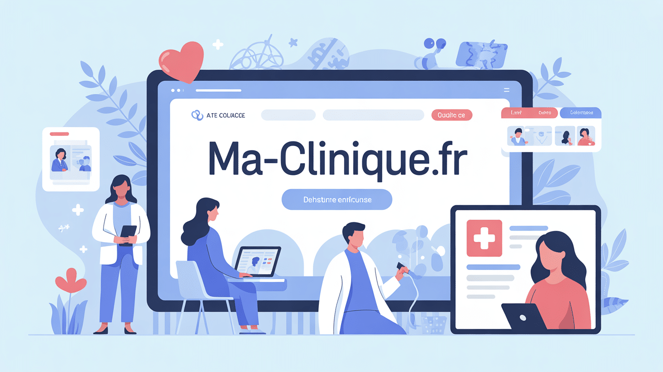 ma-clinique.fr portail santé pour patients illustration