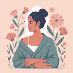 Illustration minimiser soutien gorge confort ambiance douce