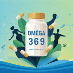 Illustration oméga 3 6 9 perte de poids capsules et équilibre