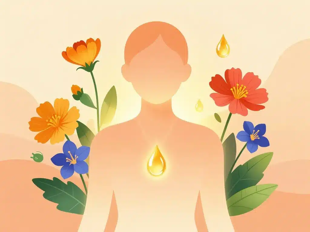 onagre et bourrache bienfaits illustration peau hormone