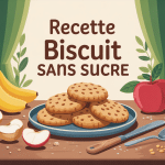 recette biscuit sans sucre sur table rustique