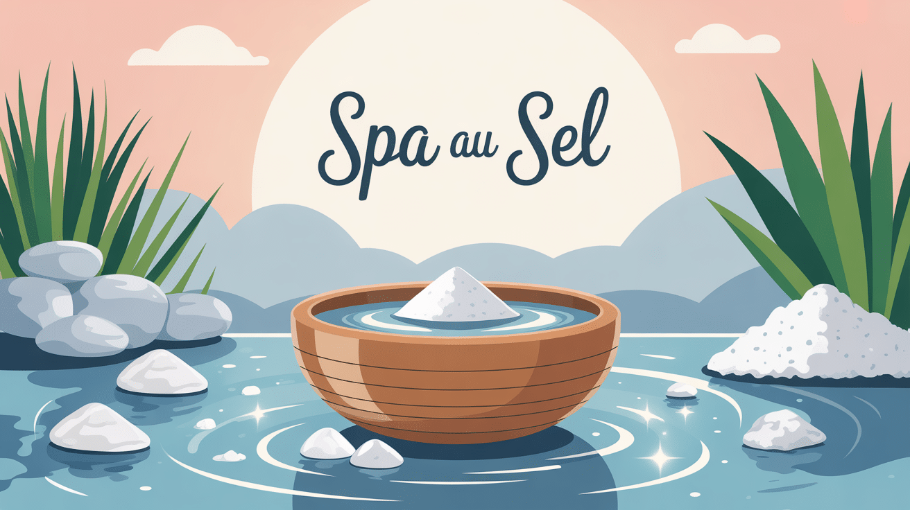 spa au sel avantages et inconvénients, illustration ambiance zen à la maison